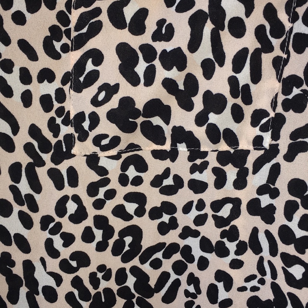 Blush Pink Leopard NY&Co Blouse - Picture 3 of 4